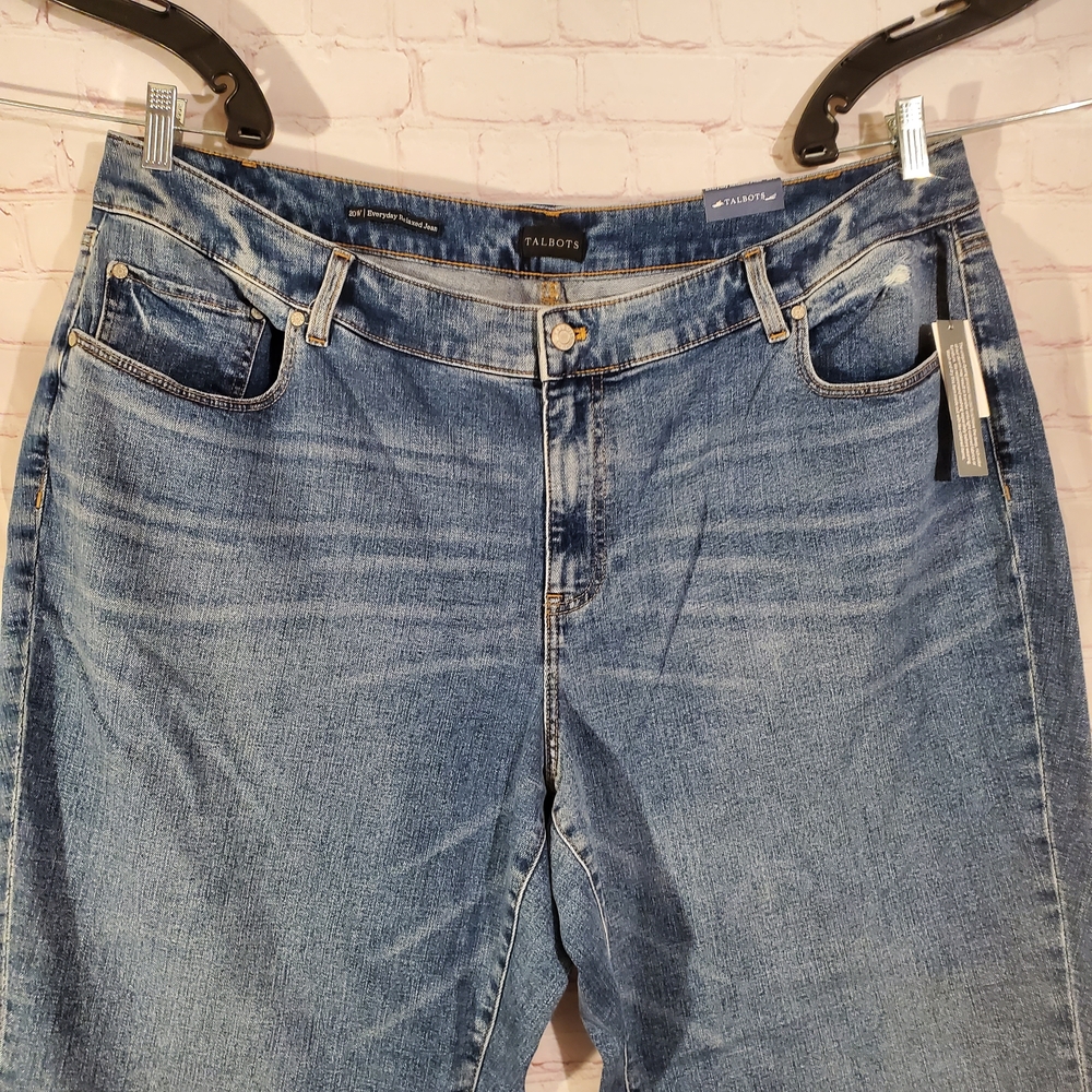 NWT Talbots Women's Classic Blue Boyfriend Jeans - Picture 2 of 9